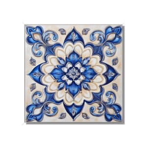 Blue Antique White Ceramic Tile - Vintage Tile Design Kitchen Backsplash Tiles Bathroom Accent Tiles Patterned Ceramic Tile Free Shipping