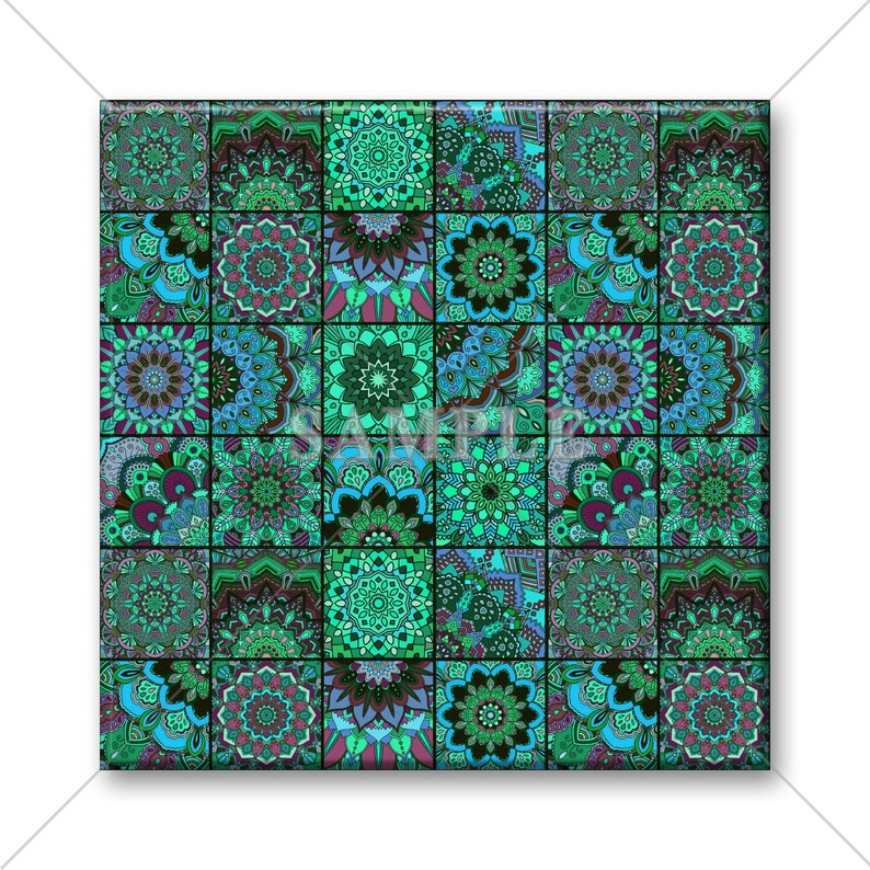 Decorative Ceramic Tile Mosaic Moroccan Design Vintage Decorative Ceramic Tile Mosaic Moroccan Design Vintage Image 0