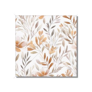 Botanical Floral Ceramic Tile - Botanical Kitchen Backsplash Tile - Botanical Bathroom Tile - Botanical Fireplace Surround Tile
