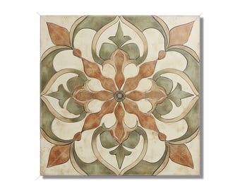 Sage Green Ceramic Tile Antique Patterned Green Kitchen Backsplash Tile - Green Bathroom Wall Tile Kitchen Green Accent Tiles