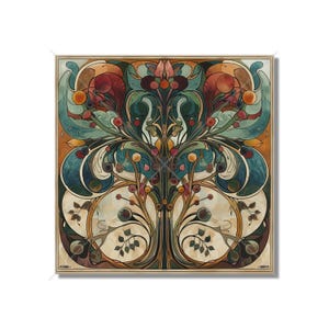 Vintage Art Nouveau Design Ceramic Tile - Kitchen Backsplash Tile Bathroom Tile Antique Design Tile - Fireplace Tile - Staircase Tile