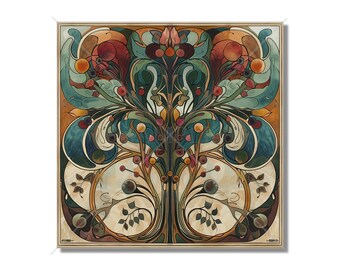 Vintage Art Nouveau Design Ceramic Tile - Kitchen Backsplash Tile Bathroom Tile Antique Design Tile - Fireplace Tile - Staircase Tile