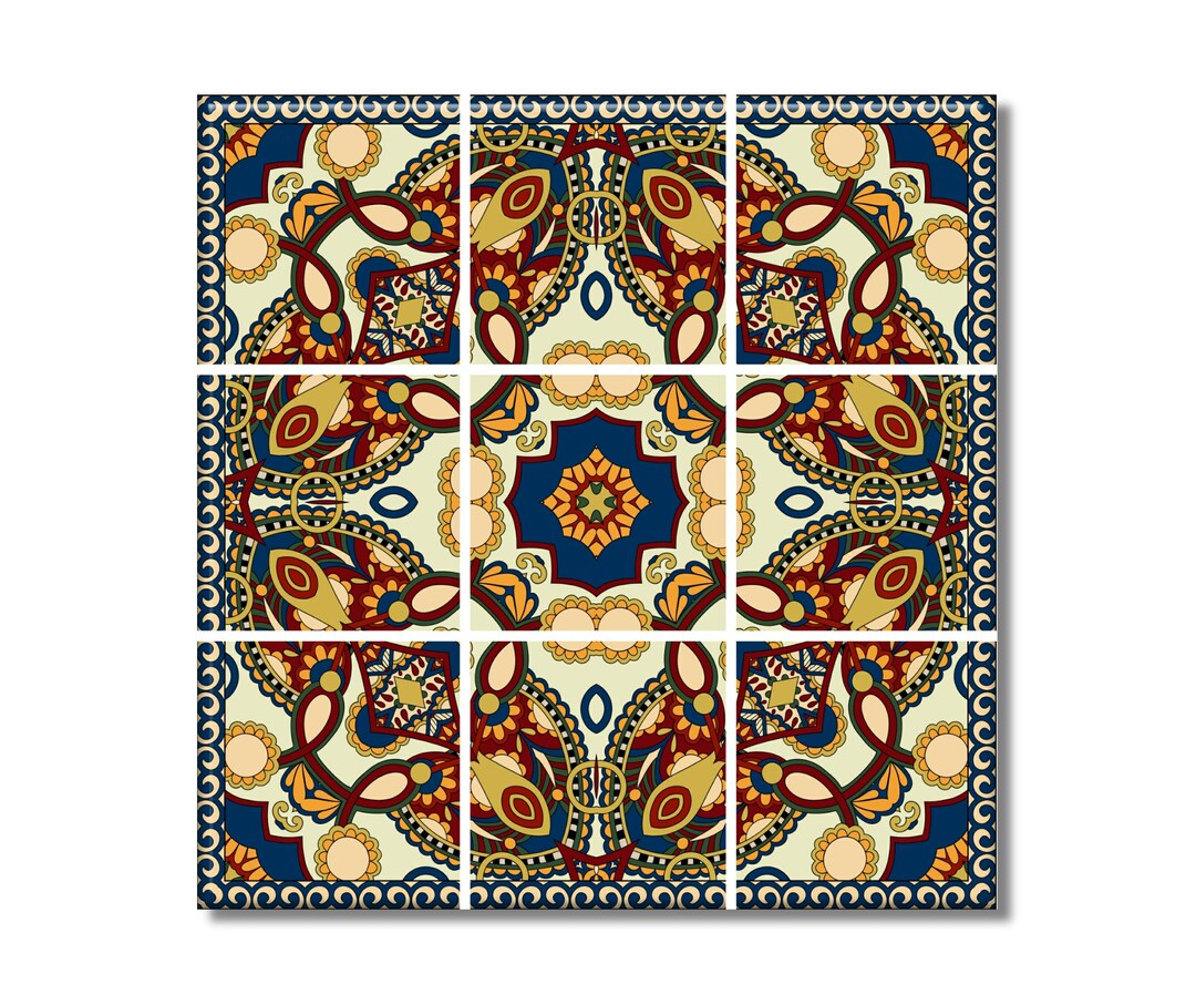 Ceramic Tile Mural Decorative Tile Mural Etsy