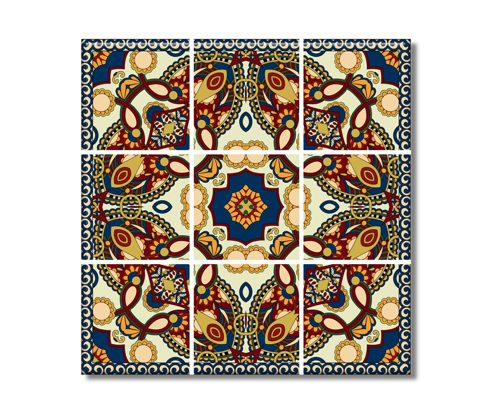 Ceramic Tile Mural Decorative Tile Mural Etsy