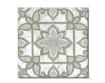 Sage Green Vintage Moroccan Design Ceramic Tile Backsplash Kitchen - Bathroom Tiles Unique Decorative Ceramic Tile Fireplace Tile