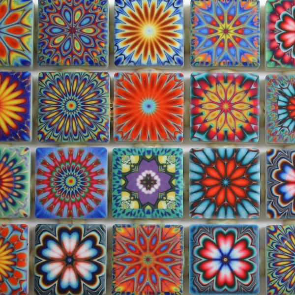 Mini Mosaic Tiles Etsy