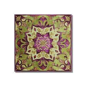 Olive Green Plum Decorative Ceramic Tiles Unique Kitchen Backsplash Tile Green Boho Bathroom Tiles Green Patterned Wall Tiles Free Shipping