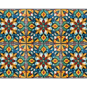 Unique Color Tile Bright Multi Colored Ceramic Tile - Bright Colors Kitchen Tile - Unique ...