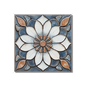 Ceramic Tile Blue And Copper Vintage Moroccan Design Kitchen Backsplash Tile Decorative Blue Bathroom Shower Wall Tiles Moroccan Accent Tile