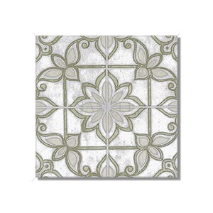 Sage Green Vintage Moroccan Design Ceramic Tile Backsplash Kitchen - Bathroom Tiles Unique Decorative Ceramic Tile - Free Shipping