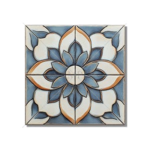 Ceramic Tile Blue And Copper Vintage Moroccan Design Kitchen Backsplash Tile Decorative Blue Bathroom Shower Wall Tiles Moroccan Accent Tile