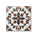 Black White Brown Ceramic Tile - Unique Kitchen Backsplash Tile - Black White Bathroom Shower Wall Tile - Patterned Tile - Free Shipping