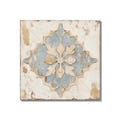 Aged Blue Beige Ceramic Tile Vintage Aged Design Tile - Unique Patterned Kitchen Backsplash Tile - Unique Bathroom Tile Beige Accent Tiles