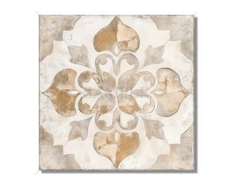 Neutral Tones Vintage European Design Ceramic Tiles Patterned Kitchen Backsplash Tile - Beige Cream Tan Bathroom Tiles Patterned Tiles