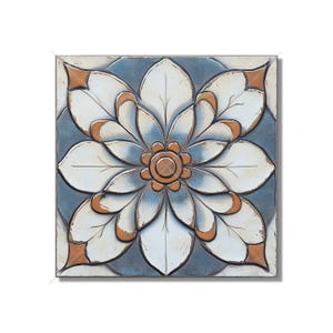 Ceramic Tile Blue And Copper Vintage Moroccan Design Kitchen Backsplash Tile Decorative Blue Bathroom Shower Wall Tiles Moroccan Accent Tile