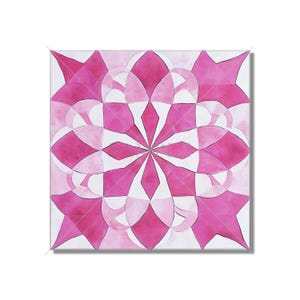 Bright Pink Ceramic Tile - Pink Kitchen Backsplash Tile - Unique Bright Pink Bathroom Tile - Decorative Ceramic Tile - Pink Fireplace Tile