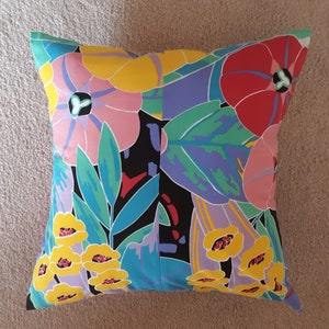 Pillow Cover, 14 x 14, Bright Tropical Print Pillow Cover, Toss Pillow Cover, Throw Pillow Cover, Ready to Ship!