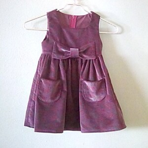 Toddler Jumper Dress, Toddler Special Occasion Jumper Dress, Toddler Velvet Jumper, Toddler Jumper, Size 3T, Gift for Toddler, Ready to Ship