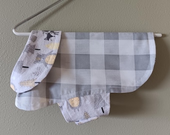 Plaid Cotton and Flannel Dog Coat / Jacket, Size Small