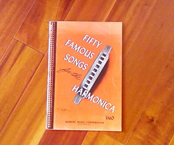 Fifty Famous Songs For The Harmonica Robbins Music Etsy