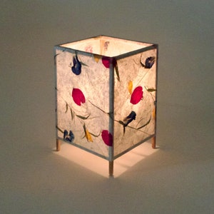 Paper Lamp with botanical inclusions Mom will love