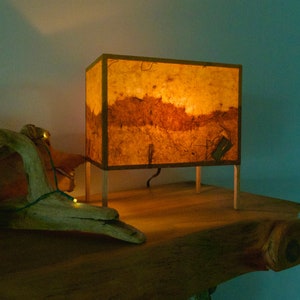 Table Lamp, Paper Lamp, Accent Lamp, Botanical Lamp, Mother’s Day Gift, Custom Lamp Design