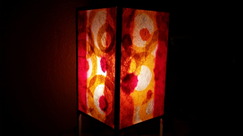 Table lamp Bohemian Lighting Nursery Lamp Paper Lamp Wedding Gift Paper Lantern Accent lamp