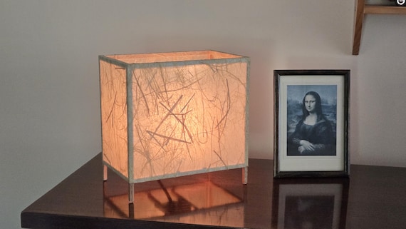 Custom Design Botanical Paper Landscape table lamp