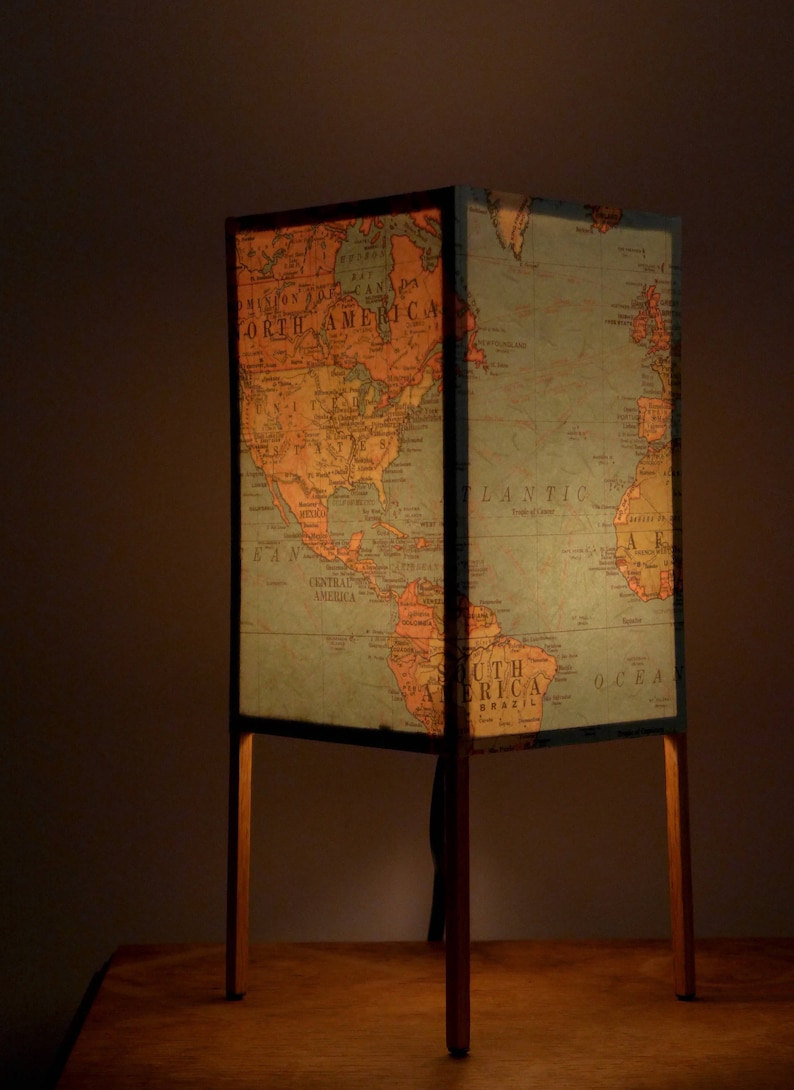 Map Lamp Graduation Dorm Lamp Table Lamp Globe Lamp Paper Lamp Accent lamp
