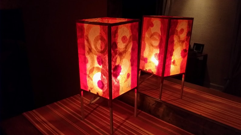 Table lamp Bohemian Lighting Nursery Lamp Paper Lamp Wedding Gift Paper Lantern Accent lamp