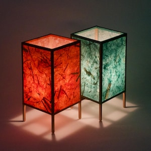 Choice of Color Banana fiber paper table Lamp