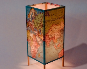 Map of the World Table Lamp