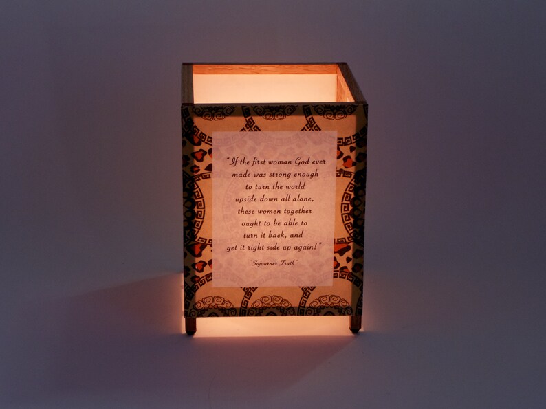 Civil Rights Black Lives Matter Harriet Tubman Sojourner Truth The Light of Truth Table Lamp Women/'s History Month