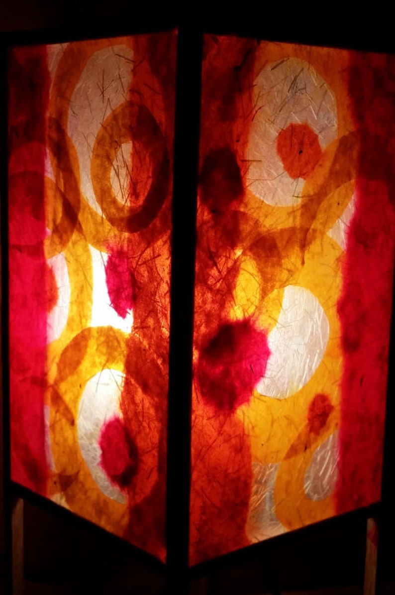 Table lamp Bohemian Lighting Nursery Lamp Paper Lamp Wedding Gift Paper Lantern Accent lamp