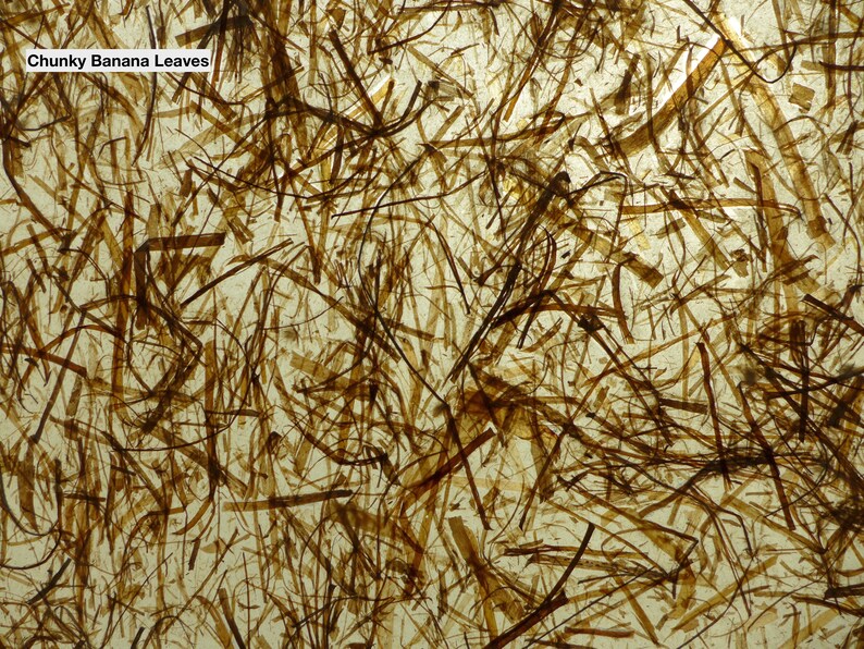 Pode incluir: Close-up de uma folha de papel com uma superf&iacute;cie texturizada feita de folhas de banana marrons. As folhas est&atilde;o dispostas aleatoriamente e criam um padr&atilde;o natural e org&acirc;nico.