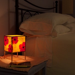 Orange Poppy Pop of Color Paper Accent Lamp