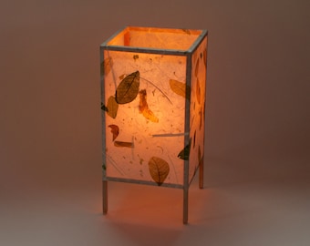 Table Lamp, Accent Lamp, Raintree Paper, Wedding Gift, Mother’s Day, Eco-friendly Lamp, Botanical Paper Lamp, Paper Lantern