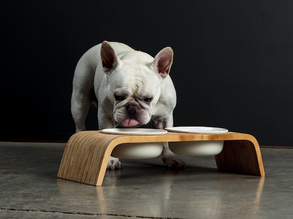 Handcrafted for Pets ELEVATED DOG FEEDER - Unfinished Pine Wood