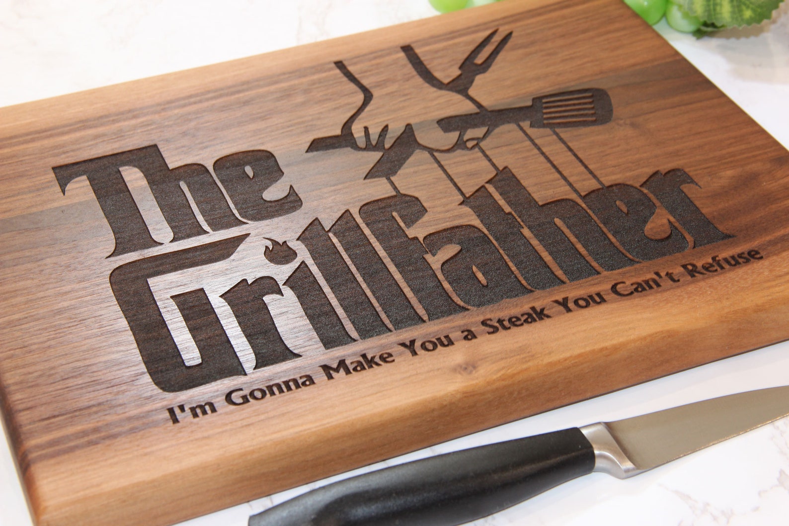 Fathers Day Cutting Board Personalized BBQ Cutting Board The Etsy