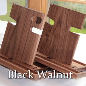 Vape Organizer Stand Docking Station Wood Valet Box Charging Station Valet Tray Personalized Gift for Men Gift for Boyfriend iPhone Holder Walnut