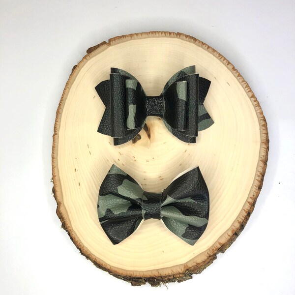 Camouflage Hair Clip Etsy