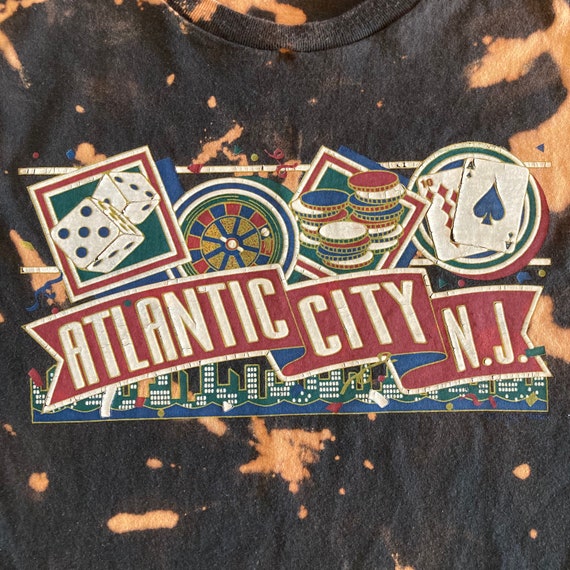 90s Atlantic City Casino Tie Dye Shirt Vintage Te… - image 6