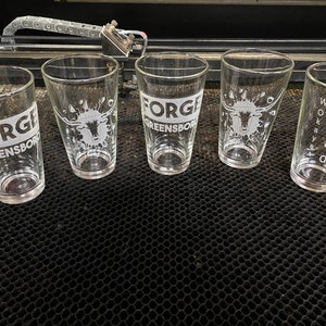 Laser Engraved Pint Glass image 5