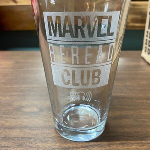 Laser Engraved Pint Glass image 1