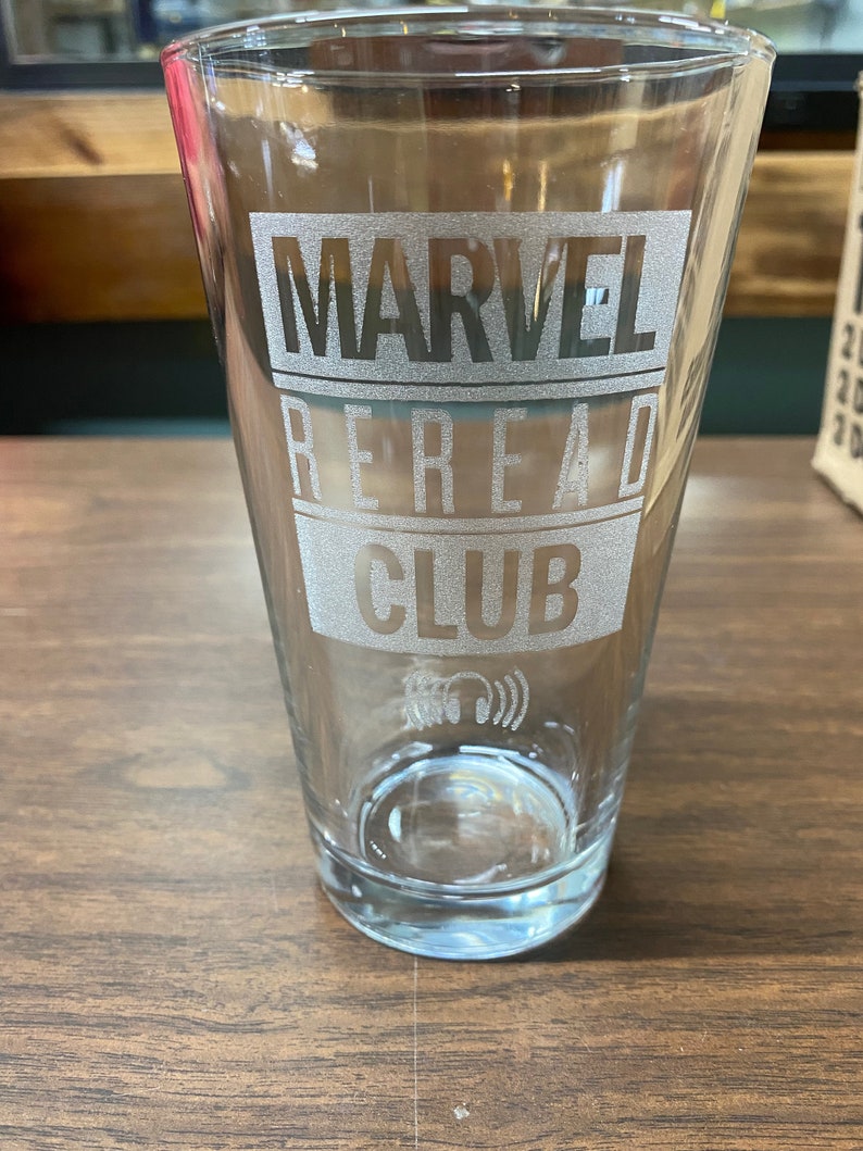 Laser Engraved Pint Glass image 1