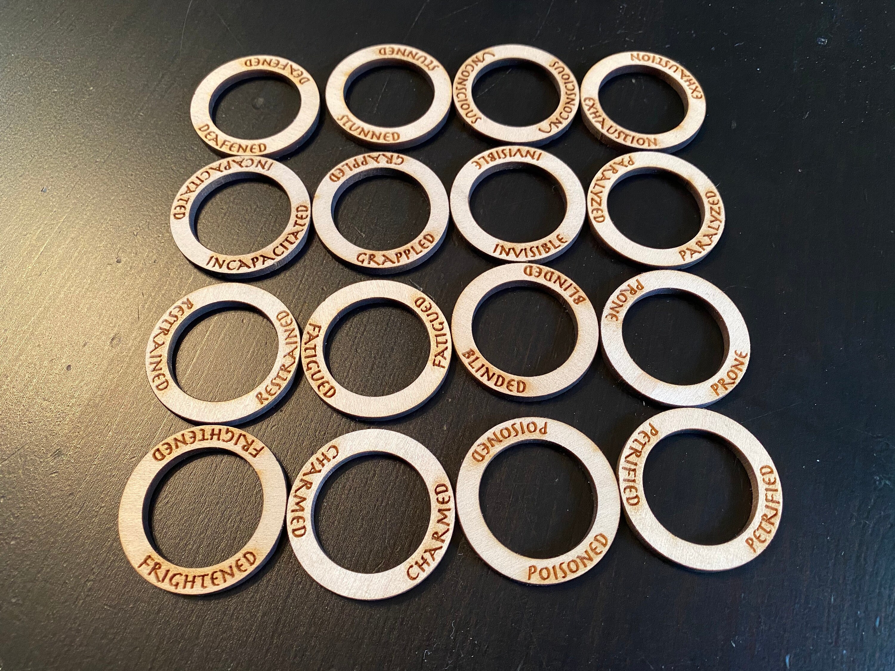 D&D Status Marker Rings - Etsy