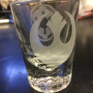 5x Laser Etched 2 oz. Shot Glass image 1