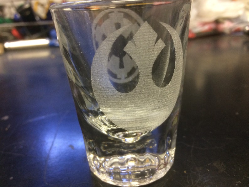 5x Laser Etched 2 oz. Shot Glass image 1