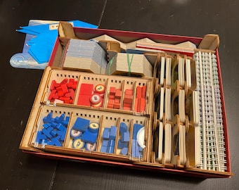 Organizer insert compatible with Catan + Seafarers + Cities & Knights (5th Edition)