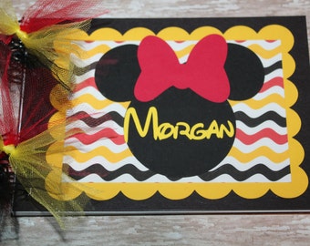 Personalized Disney Autograph Book inspired by Minnie Mouse